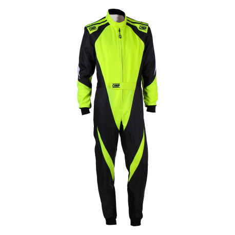 Overálok CIK-FIA gyerek gokart overál OMP KS-3X, fekete/fluo/sárga | race-shop.hu
