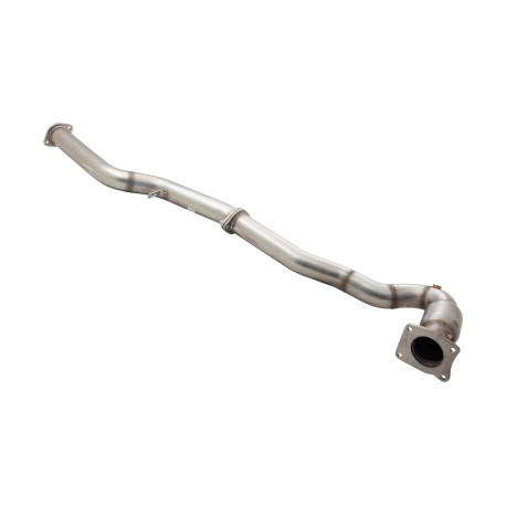 Down pipe, dump pipe 3" Downpipe nagy átfolyású katalizátorral, 304 matt felületű rozsdamentes acélból (csak versenypályás használatra) | race-shop.hu