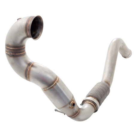 Down pipe, dump pipe XFORCE 76 mm downpipe sport katalizátorral MERCEDES-BENZ AMG A45 2012-2018 W176 HATCH-hoz | race-shop.hu