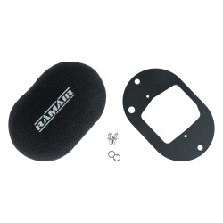 RAMAIR domed carb air filter with baseplate to fit Weber 32/34 DFT