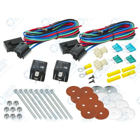 Ventilátor vezérlő kapcsoló DAVIES CRAIG univerzális rögzítőkészlet két ventilátorhoz, 12V, 1002 | race-shop.hu