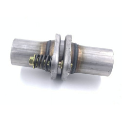 Spring-loaded exhaust flange pipe connector - 63mm