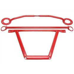 TA-TECHNIX 3 részes merevítőkészlet BMW 3er E36 93-00-hoz, acél, piros