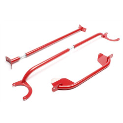 TA-TECHNIX 3 részes merevítőkészlet VW Scirocco I+II 53/53B-hez, acél, piros