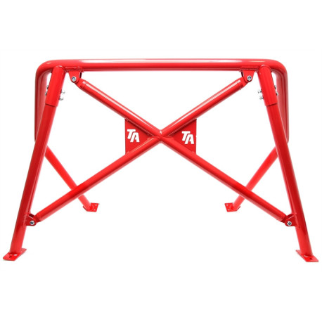 Rollcages and Rollbars TA-TECHNIX bukókeret VW Golf I 17 08.78-83-hoz, acél, piros, logóval | race-shop.hu