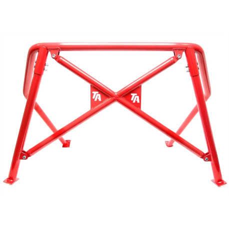Rollcages and Rollbars TA-TECHNIX bukókeret VW Golf IV 1J 97-05-höz, acél, piros, logóval | race-shop.hu