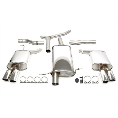 TA Technix KIPUFOGÓRENDSZER TA-TECHNIX rozsdamentes duplex cat-back kipufogó Audi A4 B8 2006+-hoz, 2× 80 mm bal / 2× 80 mm jobb | race-shop.hu