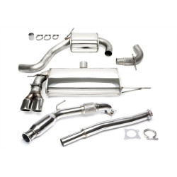 TA-TECHNIX downpipe + rozsdamentes cat-back kipufogó VW Golf V 1K 2003-2009-hez, 2× 80 mm