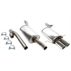 TA-TECHNIX rozsdamentes cat-back kipufogó Audi A4 szedán/Avant B5 1994-2000-hoz, 2× 80 mm