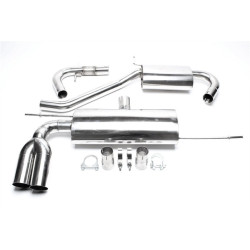 TA-TECHNIX rozsdamentes cat-back kipufogó Audi A3 8P-hez (kerek + egyenes vágású), 2× 76 mm