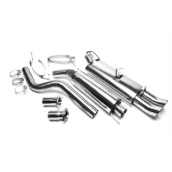 TA-TECHNIX rozsdamentes cat-back kipufogó Opel Kadett E CC/kabrió-hoz, 2× 76 mm DTM