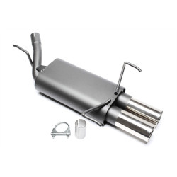 TA-TECHNIX sport hátsó kipufogódob Opel Corsa C 2000-2009-hez, 2× 76 mm