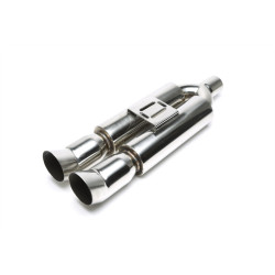 TA-TECHNIX univerzális rozsdamentes hátsó kipufogódob, 2× 90/100 mm DTM