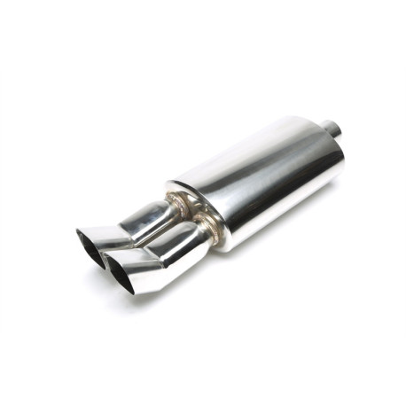 Univerzális kipufogo hangtompító TA Technix TA-TECHNIX univerzális rozsdamentes hátsó kipufogódob, 2× 75×85 mm DTM | race-shop.hu