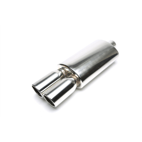 Univerzális kipufogo hangtompító TA Technix TA-TECHNIX univerzális rozsdamentes hátsó kipufogódob, 2× 89 mm | race-shop.hu