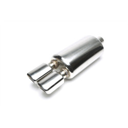 TA-TECHNIX univerzális rozsdamentes hátsó kipufogódob, 2× 86×70 mm