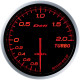 DEFI ADVANCE gauge, boost pressure 0 - 2 BAR, amber red