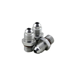 TURBOSMART OPR T40 turbó olajnyomás-szabályzó csatlakozókészlet (AN4 ORB - AN4), színtelen eloxált
