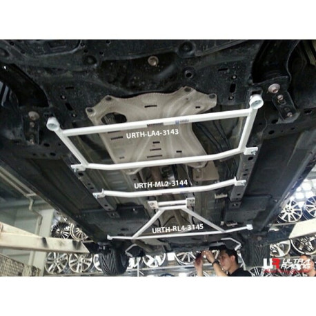 Toronymerevítők ULTRA RACING 4 pontos első alsó merevítő Mazda 2 DJ 1.5D Hatchback 14+-hoz | race-shop.hu
