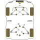 Poliuretán szilentblokkok POWERFLEX and hátsó-hátsó lengőkar szilent Lotus 111R (Black) | race-shop.hu