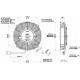 Ventillátorok 24V Univerzális elektromos ventillátor SPAL 190mm - nyomó, 24V | race-shop.hu