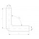 Redukciós könyök 90° Szilikon szűkító könyök 90° , 20mm (0,79") - 25mm (1") | race-shop.hu