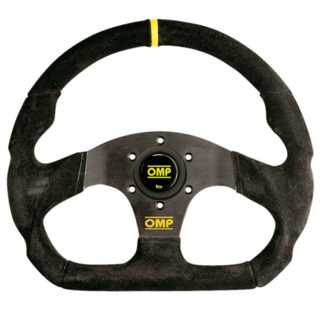 Kormányok 3 küllős kormány OMP Super Quadro, 330x290mm velúr, melység nelkül | race-shop.hu