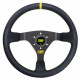Akciók 3 küllős sportkormány OMP WRC, 350mm, bőr, 70mm mélység, fekete/sárga | race-shop.hu