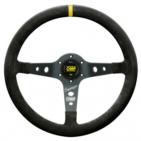 Kormányok 3 küllős sportkormány OMP Corsica Superleggero, 350mm, velúr, 95mm mélység, fekete/sárga | race-shop.hu