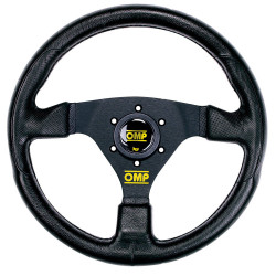 3 küllős sportkormány OMP RACING GP, 330mm, poliuretán, mélység nélkül, fekete