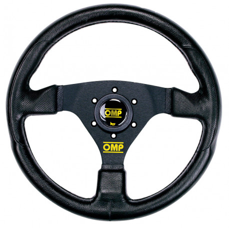 Kormányok 3 küllős sportkormány OMP RACING GP, 330mm, poliuretán, mélység nélkül, fekete | race-shop.hu
