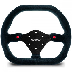 3 küllős sportkormány Sparco P310, 310mm, velúr, mélység nélkül, fekete/piros
