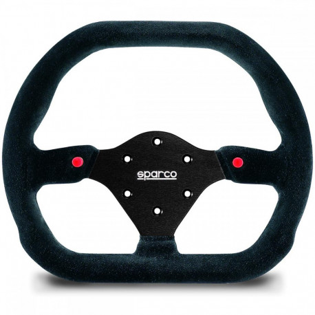 Kormányok 3 küllős sportkormány Sparco P310, 310mm, velúr, mélység nélkül, fekete/piros | race-shop.hu