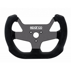 5 küllős sportkormány Sparco F-10, 270mm, velúr, mélység nélkül, fekete/ezüst