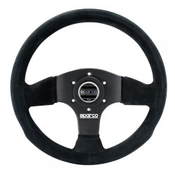 3 küllős sportkormány Sparco P300, 300mm, velúr, mélység nélkül, fekete