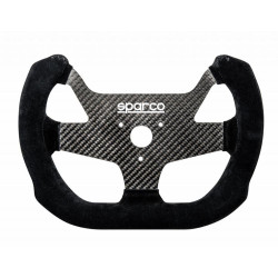 5 küllős sportkormány Sparco F-10 C, 270mm, velúr, mélység nélkül, fekete/karbon