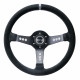 Kormányok 3 küllős sportkormány Sparco L777, 350mm, velúr, 63mm mélység, fekete/ezüst | race-shop.hu