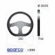 Kormányok 3 küllős sportkormány Sparco L999, 330mm, alcantara, mélység nélkül, fekete/sárga/szürke | race-shop.hu
