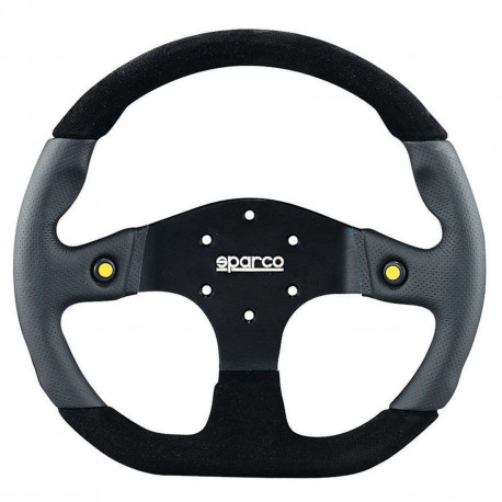 Kormányok 3 küllős sportkormány Sparco L999, 330mm, alcantara, mélység nélkül, fekete/sárga/szürke | race-shop.hu