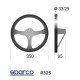 Kormányok 3 küllős sportkormány Sparco R325, 350mm, velúr, 95mm mélység, fekete/arany | race-shop.hu