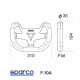 Kormányok 5 küllős sportkormány Sparco F-10 C, 270mm, velúr, mélység nélkül, fekete/karbon | race-shop.hu