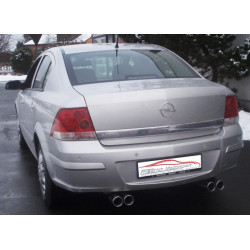 Duplex Sport Kipufogódob Opel Astra H sedan - engedéllyel ECE (971167D-X)