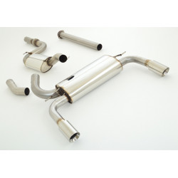3"(76mm) Duplex Kipufogó Ford Focus III - engedéllyel ECE (991202KA-X3-X)