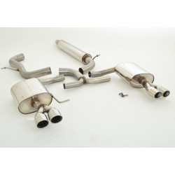 76mm Kipufogó rendszer- Duplex (rozsdamentes acél) - engedéllyel ECE (992711T-X3-X)