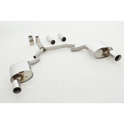 76mm Sport Kipufogódob- Duplex (rozsdamentes acél) - engedéllyel ECE (971031VLD-X3-X)