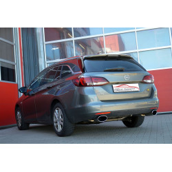 76mm Kipufogó rendszer- Duplex Opel Astra K Sports Tourer - engedéllyel ECE (991186T-X3-X)