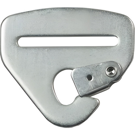 Biztonsági övek Karabiner biztonsági öv rögzítéséhez RACES 50 / 76mm, ezüst | race-shop.hu