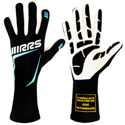 FIA versenykesztyű RRS GRIP 3 (belső varrás), kék/fekete