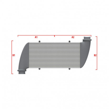 Méretre gyártva Competition intercooler Wagner Méretre gyártva 500mm x 400mm x 100mm | race-shop.hu