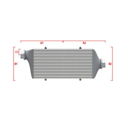 Competition intercooler Wagner Méretre gyártva 500mm x 205mm x 80mm